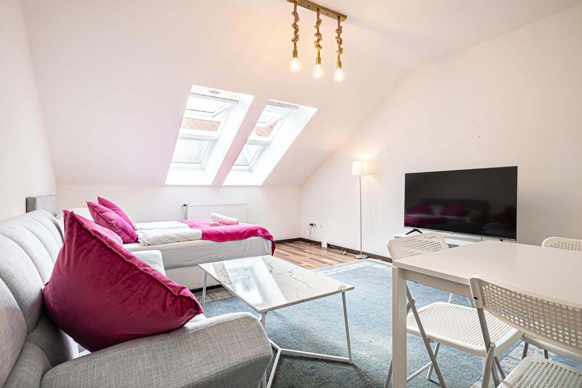 Airy Attic Apt.: Stylish Studio At Penzing Area Viena Exterior foto