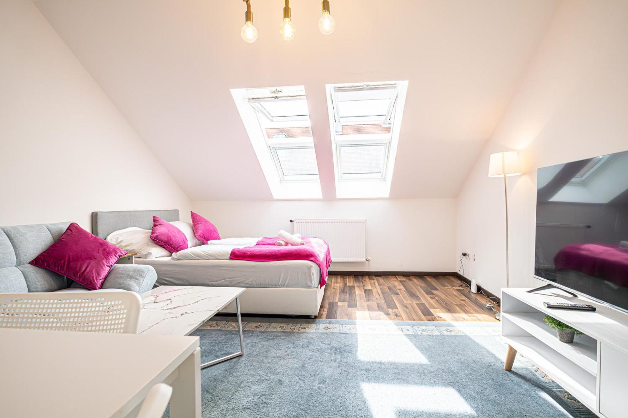 Airy Attic Apt.: Stylish Studio At Penzing Area Viena Exterior foto