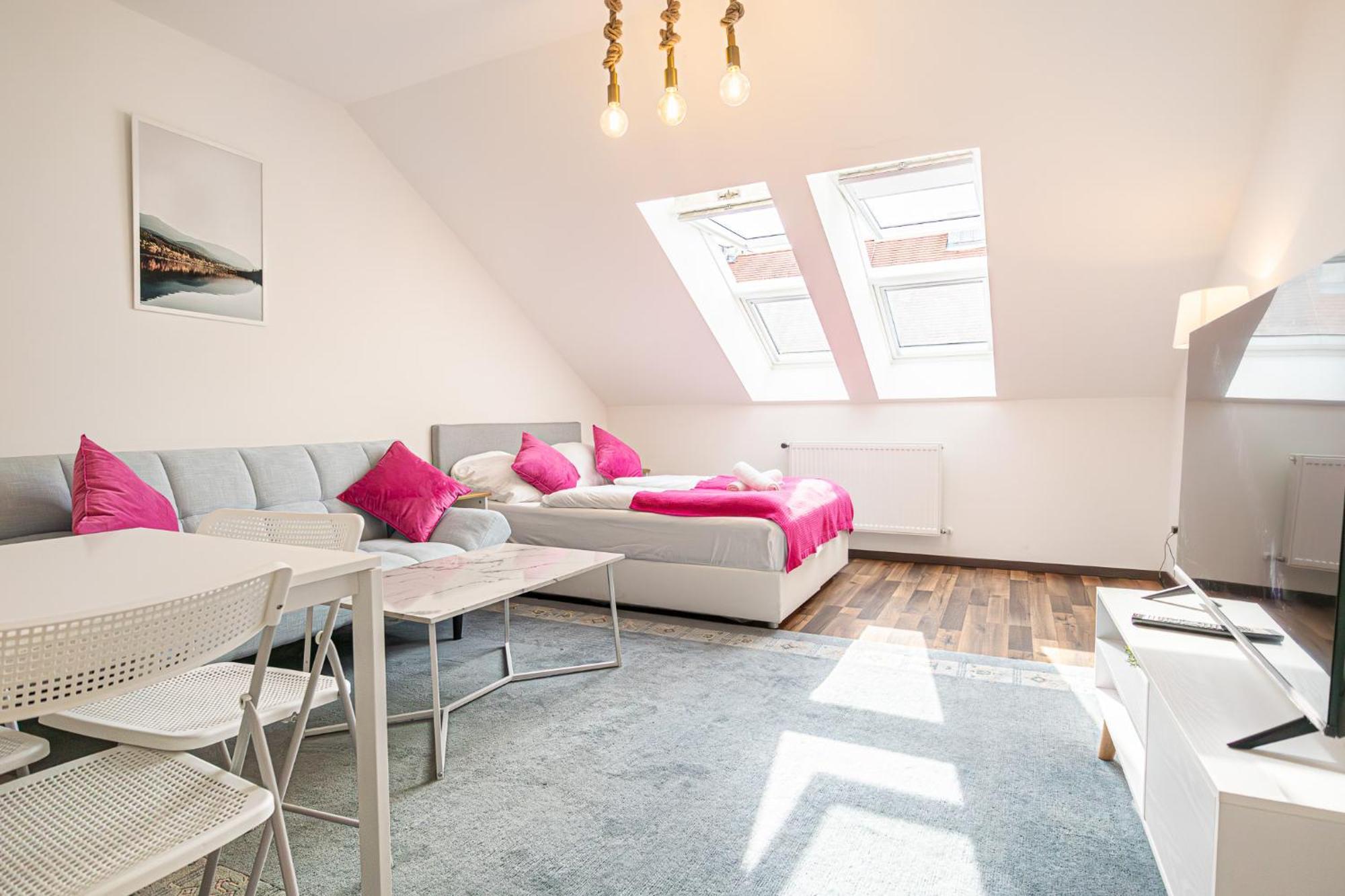 Airy Attic Apt.: Stylish Studio At Penzing Area Viena Exterior foto